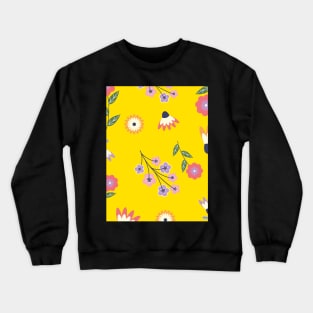 Geomatric flower pattern Crewneck Sweatshirt